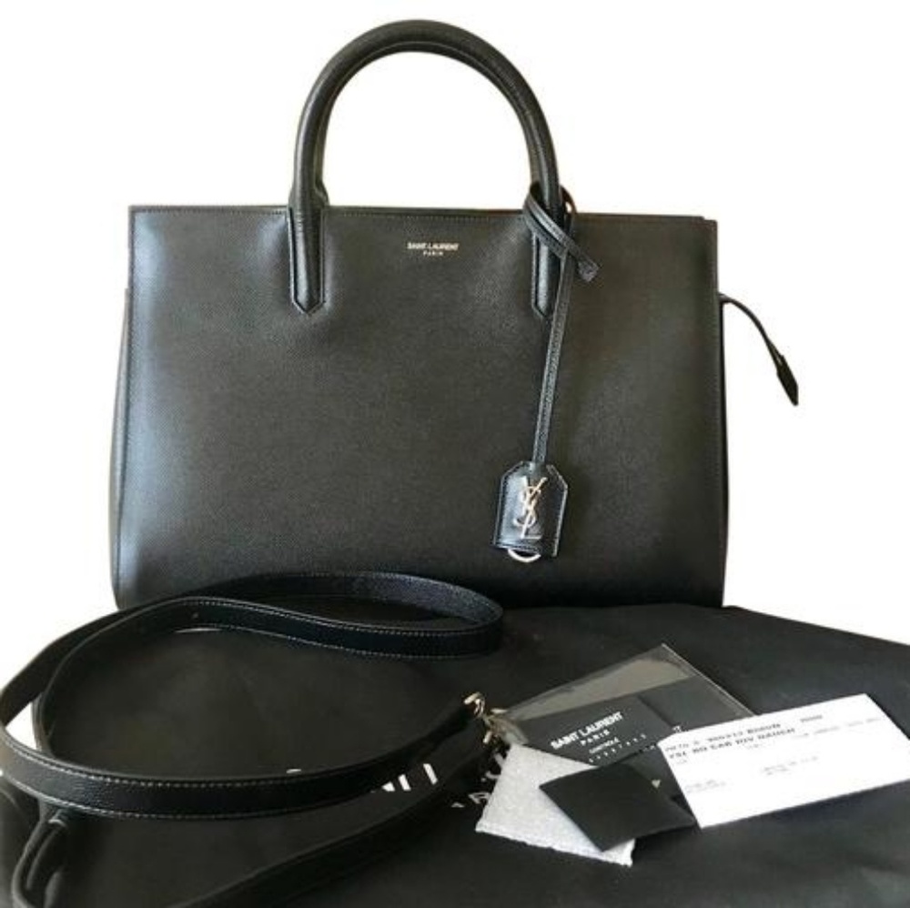 Saint Laurent Cabas Rive Gauche Small Leather